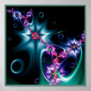 Search for fractal star posters Blue