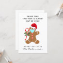 Search for funny gingerbread man christmas cards Cute
