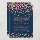 Search for surprise 100th birthday invitations Glitter