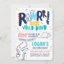 Search for rawr dino invitations Wild one
