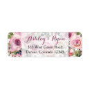 Search for purple rose return address labels Boho chic