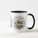 Search for flowers birds mugs Blue
