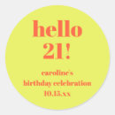 Search for 21st birthday party stickers Unique