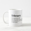 Search for february birthday mugs Typography