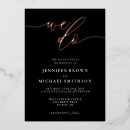 Search for rose gold and black weddings Calligraphy