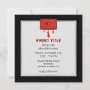Search for blood red invitations Heart