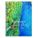 Search for peacock feathers notebooks Blue