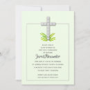Search for green first communion invitations Modern