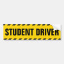 Search for student driver bumper stickers Black