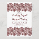 Search for burgundy lace wedding invitations Floral