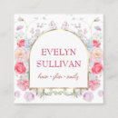 Search for vintage rose business cards Beauty salon