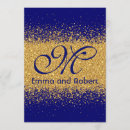 Search for royal blue and black wedding invitations Gold