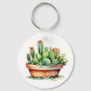 Search for potted plant key rings Watercolor