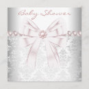 Search for damask baby girl shower invitations Pink