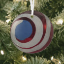 Search for vintage glass christmas tree decorations Red