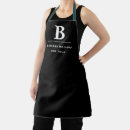 Search for simple design aprons Black and white