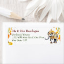 Search for decorative return address labels Flowers