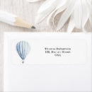 Search for hot air balloon return address labels Watercolor