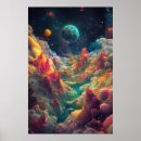 Search for alien planets posters Landscape