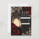 Search for red rose wedding rsvp cards Reply