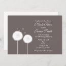Search for dandelion wedding invitations Simple