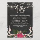 Search for chalkboard sweet 16 invitations String lights