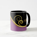 Search for purple swirl mugs Initial