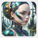 Search for science fiction stickers Cyborg