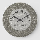 Search for silver glitter clocks Trendy