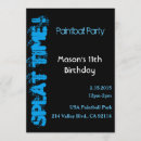 Search for splat invitations Paintball