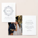 Search for real foil wedding thank you cards Minimalist