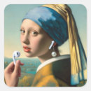 Search for pearl earring stickers Famous paintings