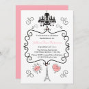 Search for parisian bridal shower invitations Pink