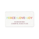 Search for love and joy return address labels Merry christmas