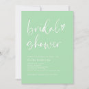 Search for mint green bridal shower invitations Modern