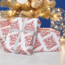 Search for christmas song wrapping paper Red