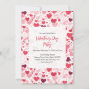 Search for red heart pattern invitations Pink