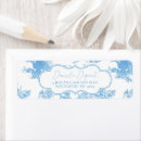 Search for toile return address labels Chinoiserie