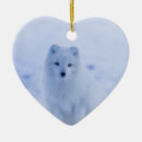Search for white fox christmas tree decorations Nature