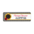 Search for sunflower birthday return address labels Floral