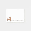 Search for dachshund post it notes Doxy