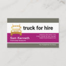 Search for shipping service business cards Truck driver