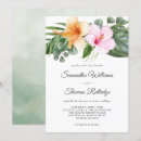 Search for hawaiian luau wedding invitations Watercolor