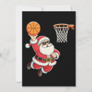 Search for basketball christmas invitations Santa