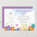 Search for raindrops baby shower invitations Whimsical