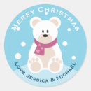 Search for polar bear round stickers Illustration