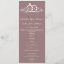 Search for monogram wedding programs Minimalist