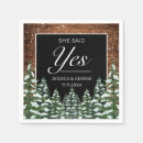 Search for she said yes napkins Rustic