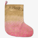 Search for leopard print christmas stockings Girly
