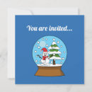 Search for snow globe invitations Snowman